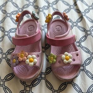 pink sandals brand brand crocs